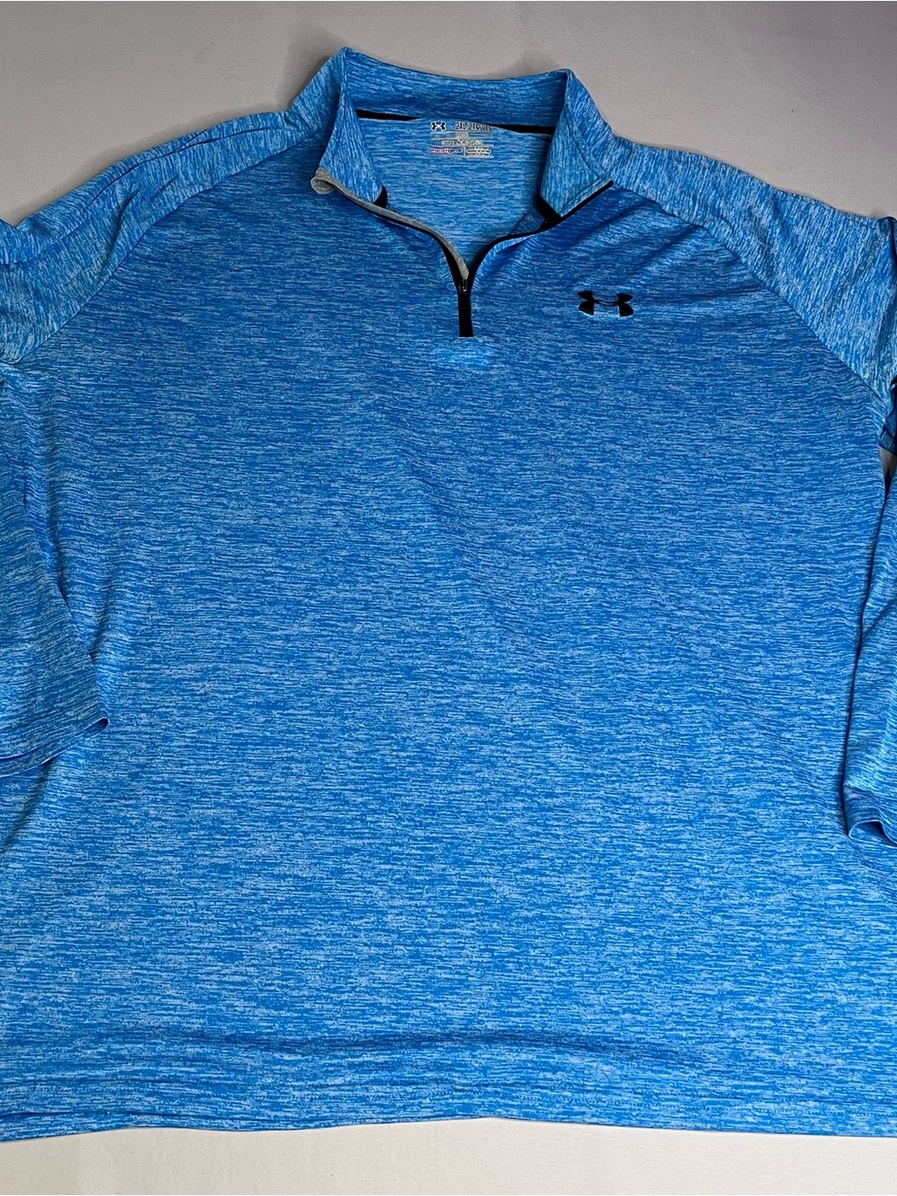 Under Armour Men’s Heathered Blue Quarter-Zip Pullover